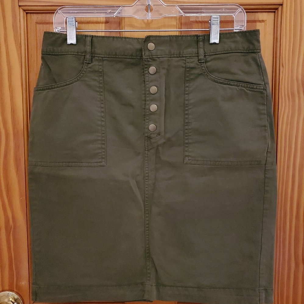 Banana Republic Green Skirt
